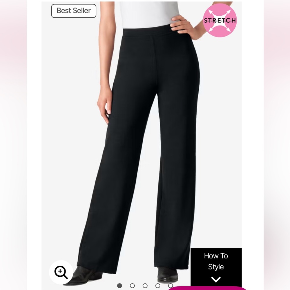 Wide leg Ponte pant